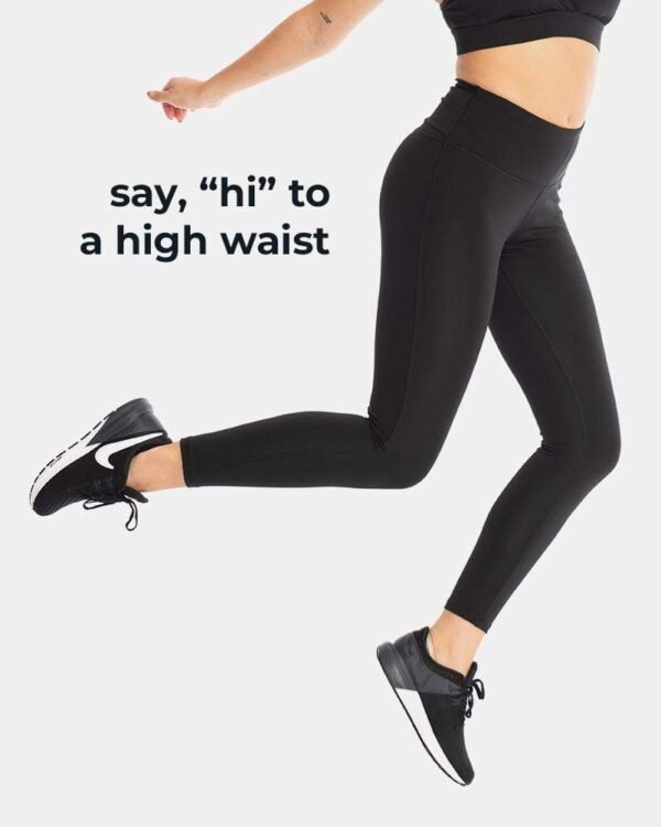 Fabfeat High-Waist Leggings – Sleek Black Performance