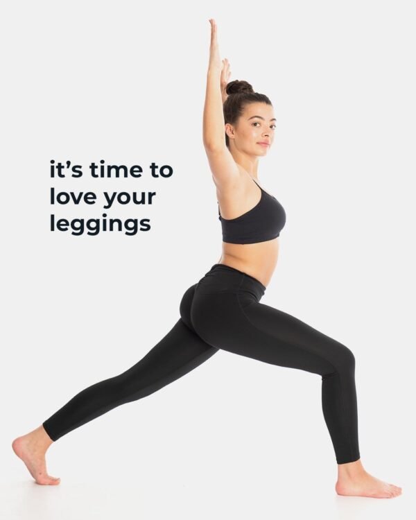 Fabfeat High-Waist Leggings – Sleek Black Performance