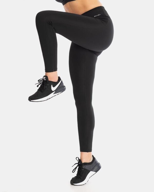 Fabfeat High-Waist Leggings – Sleek Black Performance